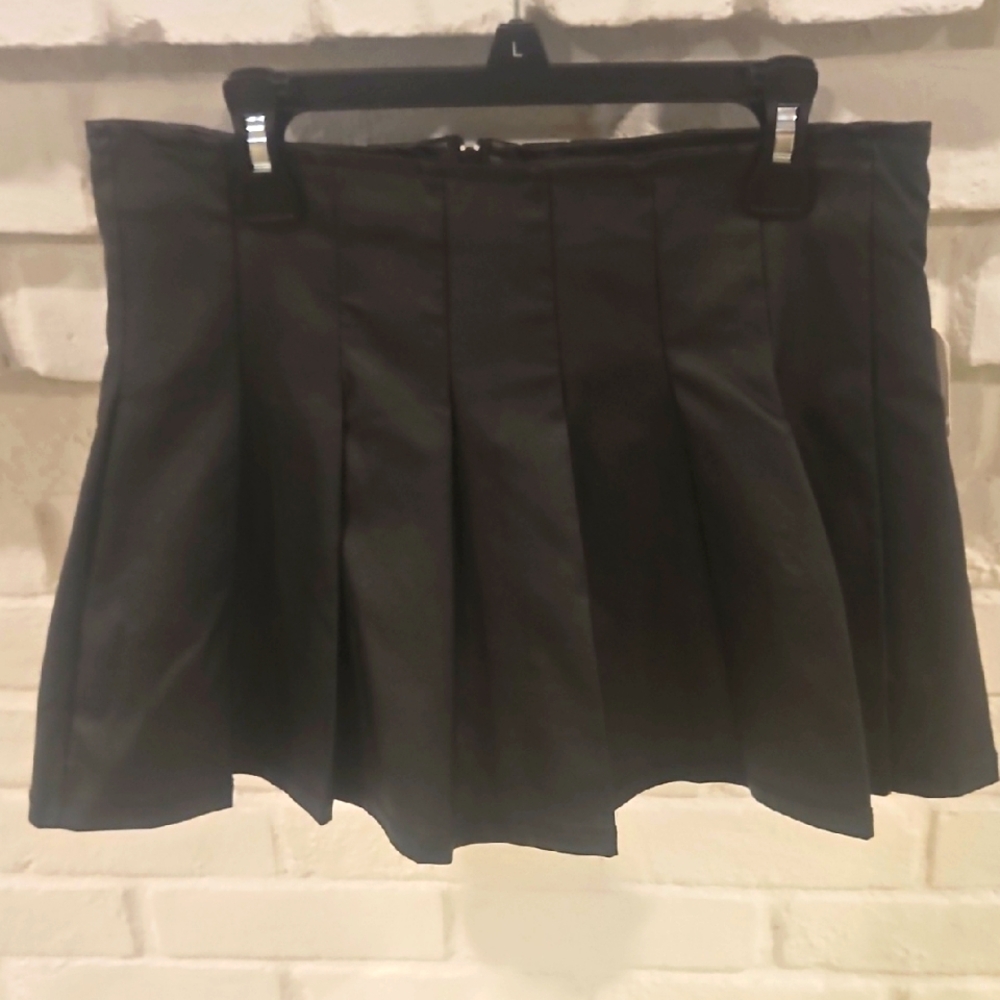Altar'd State Black Pleated Skort